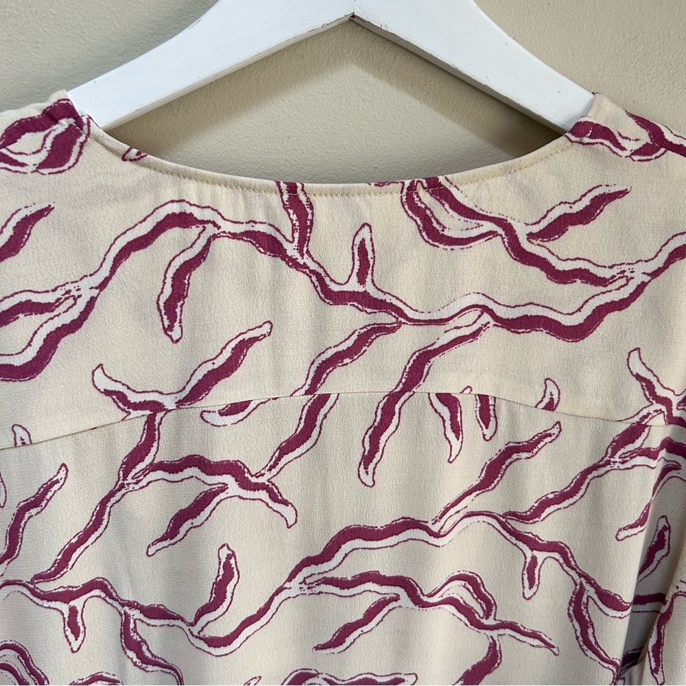 Ba&Sh ~ Ecru Clea Print V-Neck Button Front Blous… - image 7